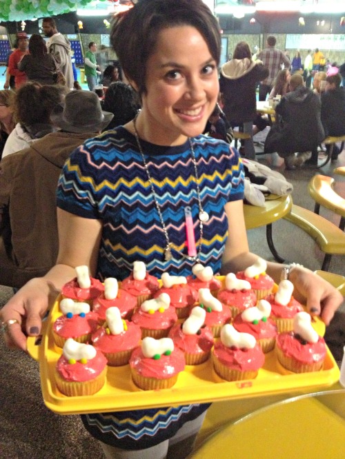 My adorable roller skate cupcakes! 